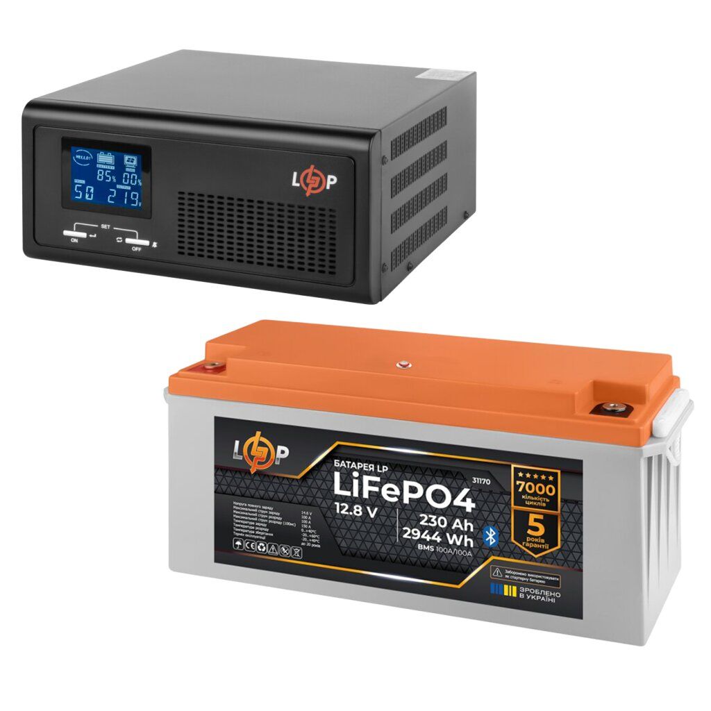 КРЖ LogicPower B1000 + літієва (LiFePO4) батарея 2944 Ватт (19407+ 31170 230 Ah)