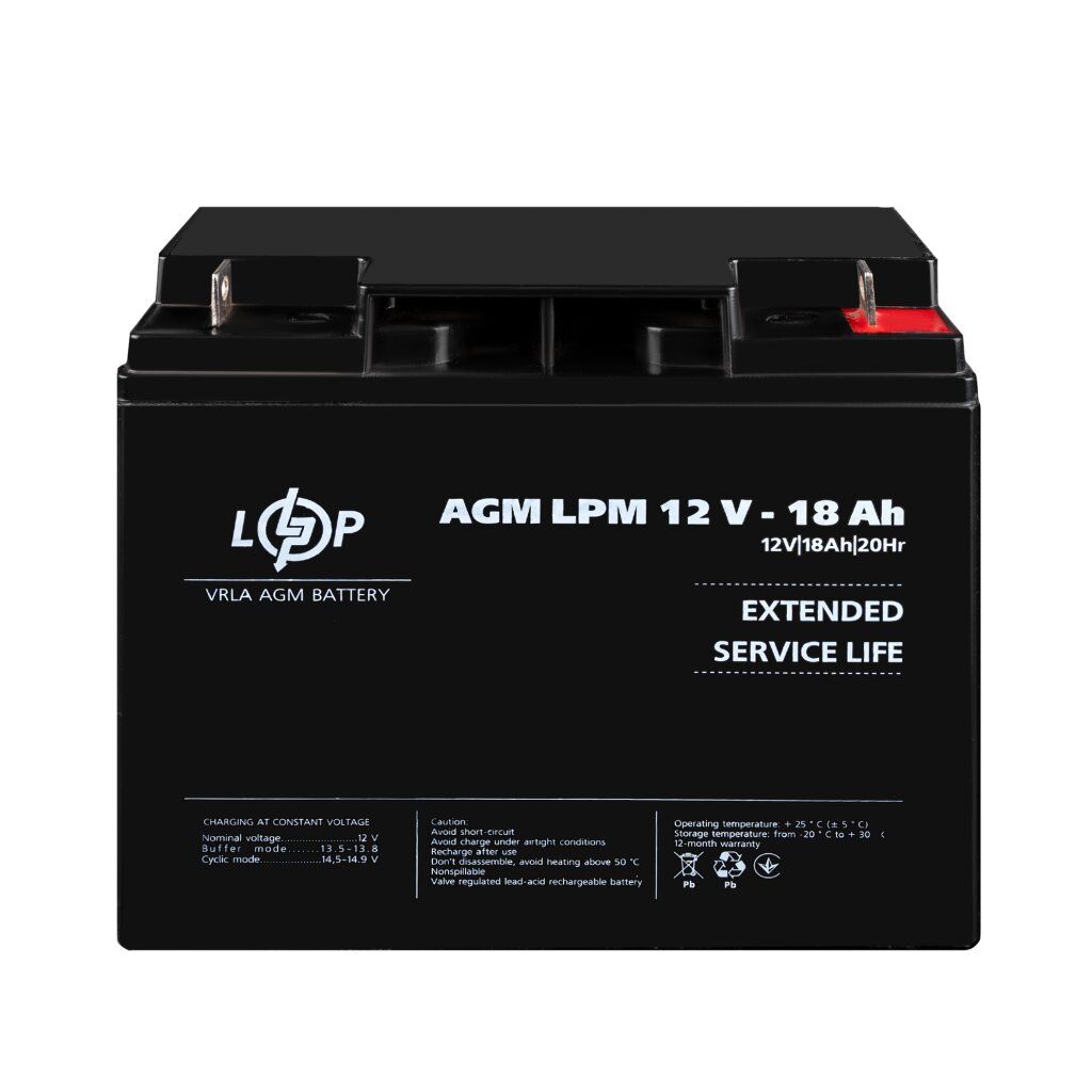 Акумулятор AGM LPM 12V - 18 Ah