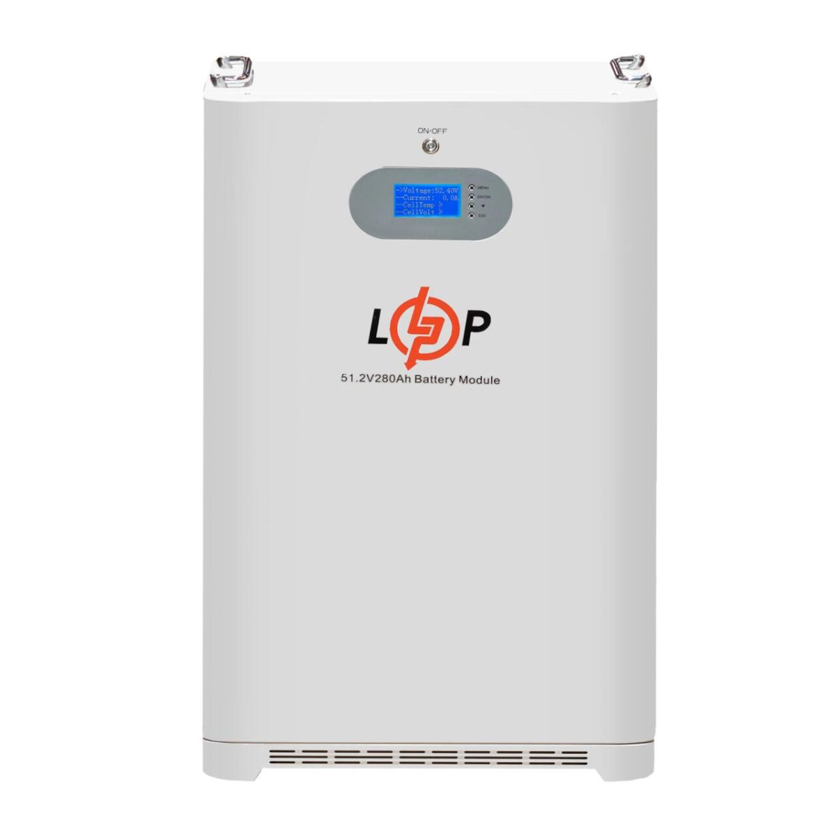 Акумулятор LP LiFePO4 51,2V - 280 Ah (14336 Wh) (Smart BMS 200A) с LCD AB RS485/CAN