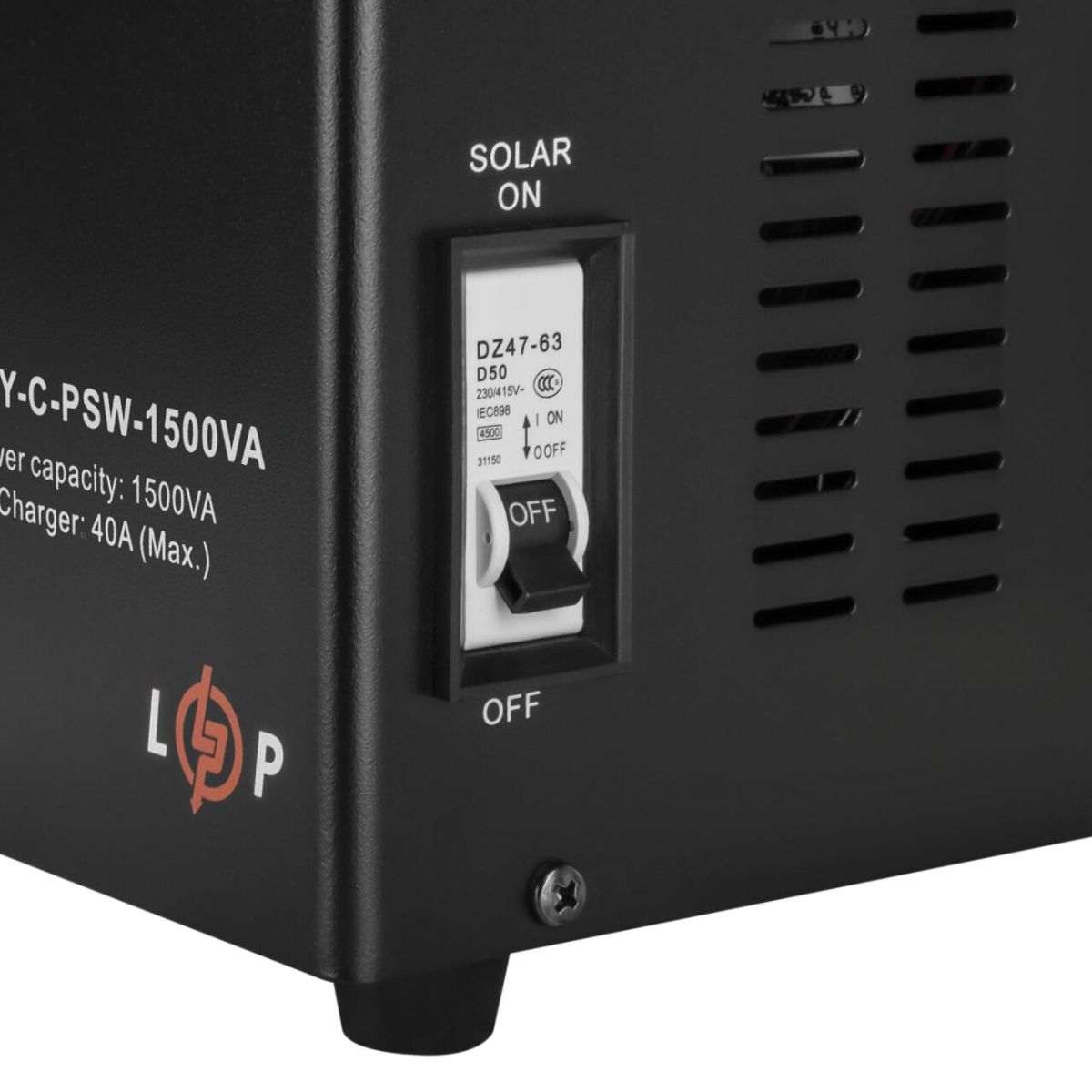 Сонячний інвертор (ДБЖ) LogicPower LPY-С-PSW-1500VA (1050Вт) MPPT 24V