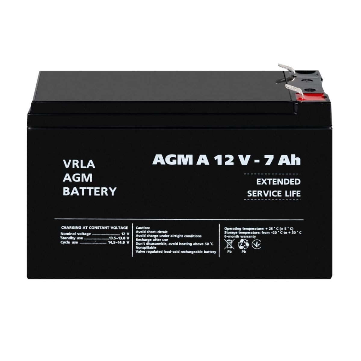 Акумулятор для сигналізації AGM А 12V - 7 Ah