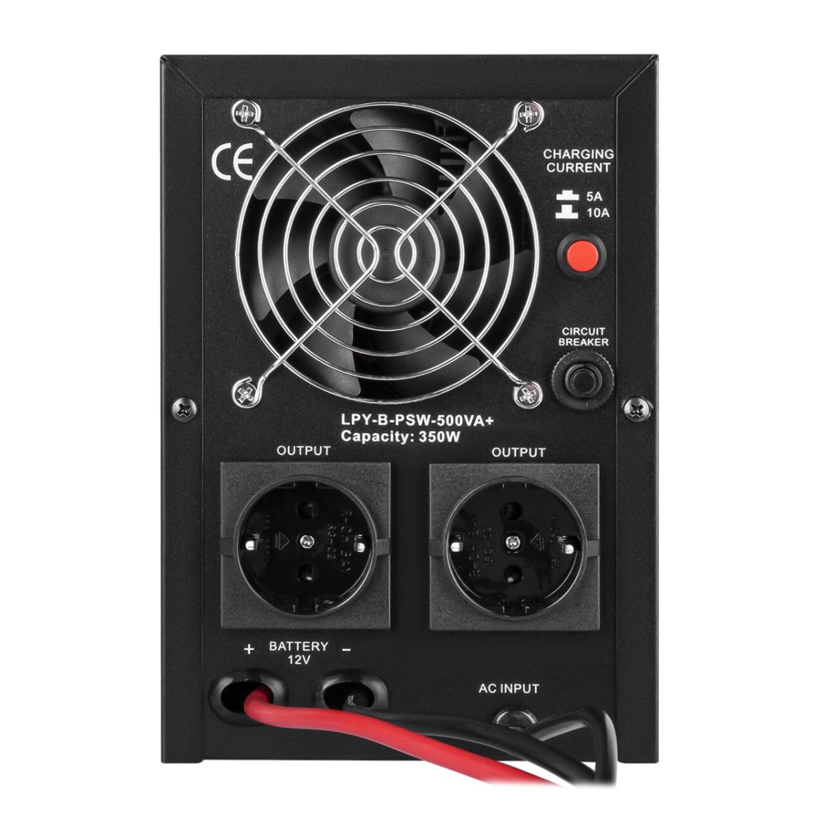 ДБЖ з правильною синусоїдою 12V LPY-B-PSW-500VA+ (350Вт) 5A/10A