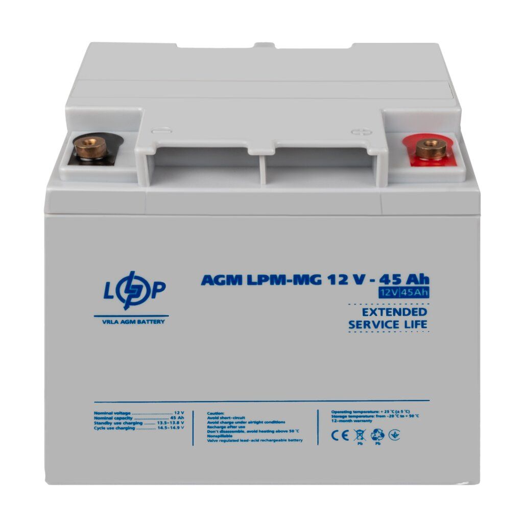 Акумулятор мультигелевий LPM-MG 12V - 45 Ah