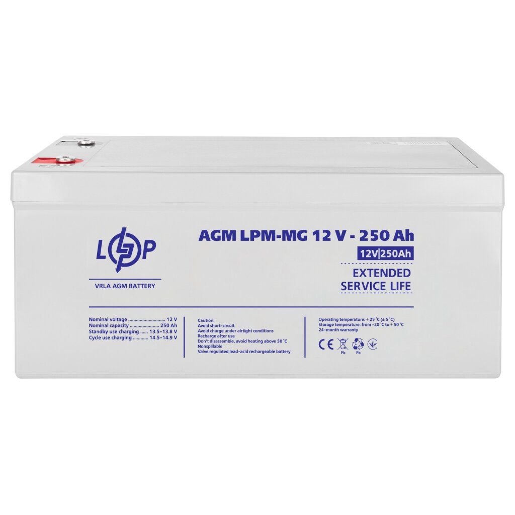 Акумулятор мультигелевий LPM-MG 12V - 250 Ah