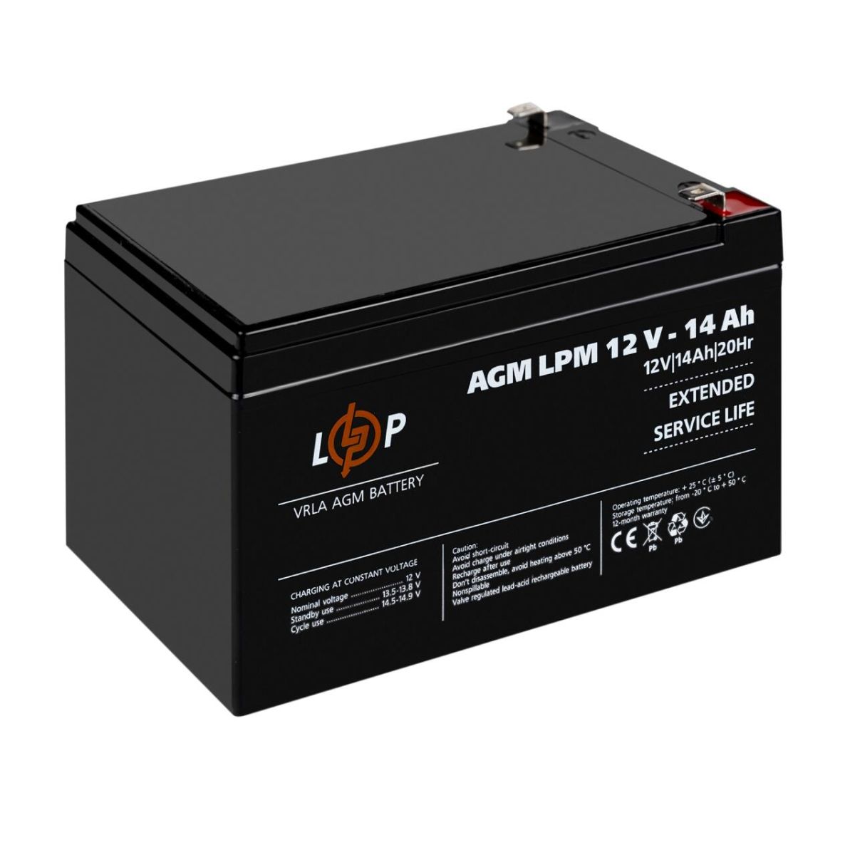 Акумулятор AGM LPM 12V - 14 Ah