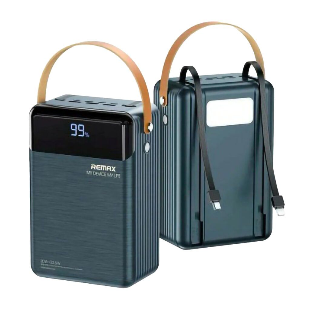 Зовнішній акумулятор Remax Lesu II PD 20W + QC 22.5W 80000mAh Сірий (RPP-566)