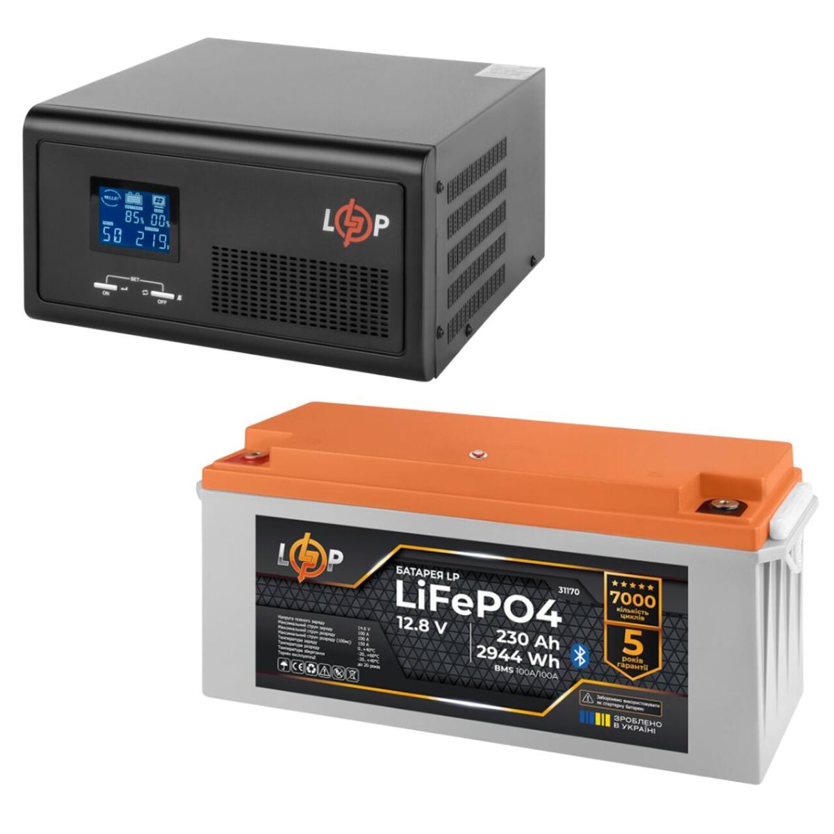 КРЖ LogicPower B1500 + літієва (LiFePO4) батарея 29440 Ватт (19408+31170 230 Ah)