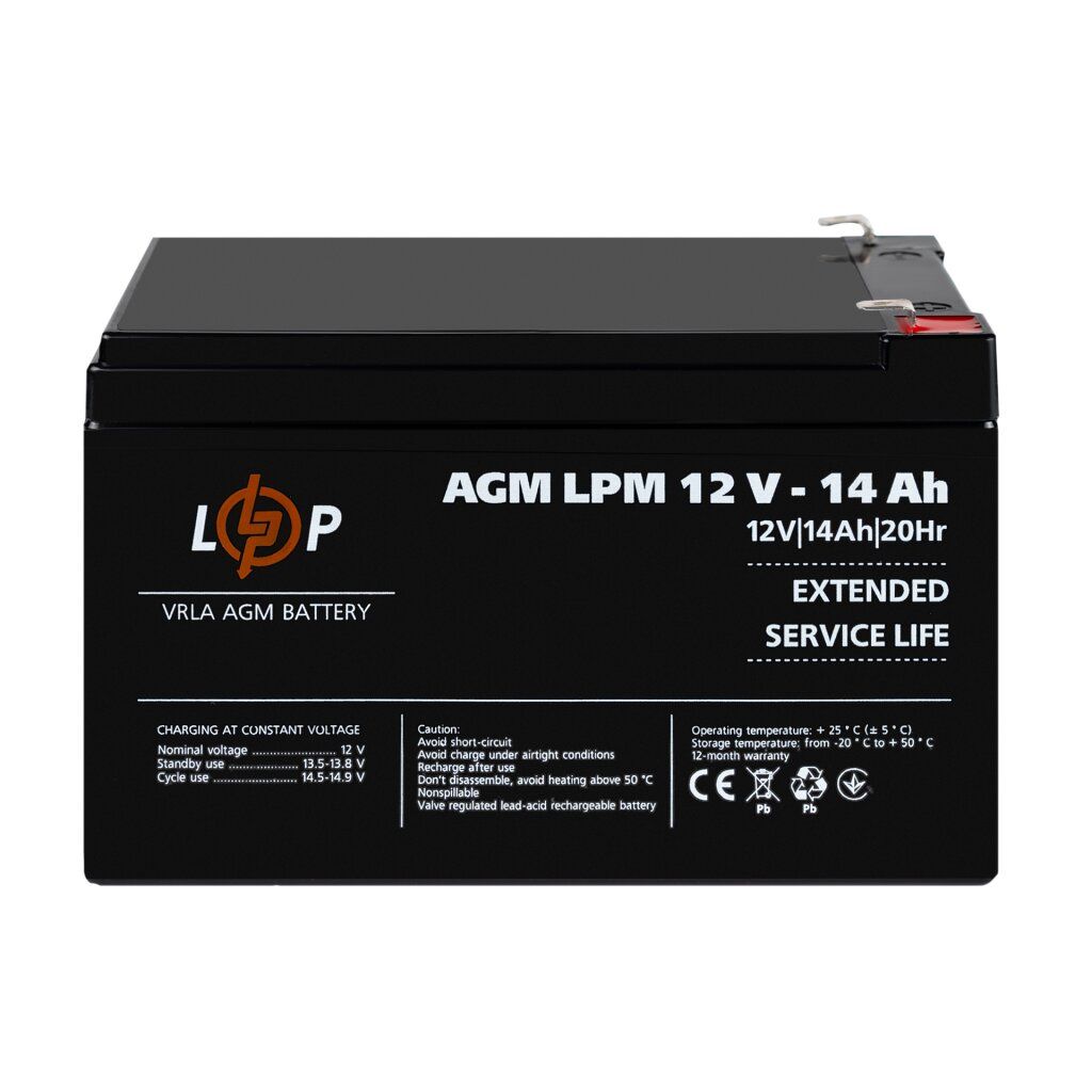Акумулятор AGM LPM 12V - 14 Ah