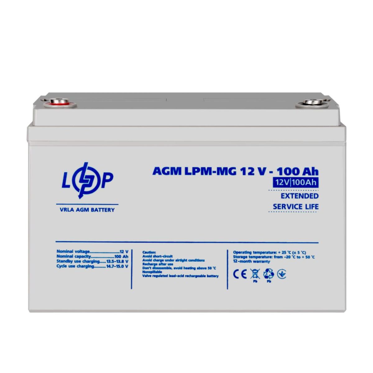Акумулятор мультигелевий LPM-MG 12V - 100 Ah