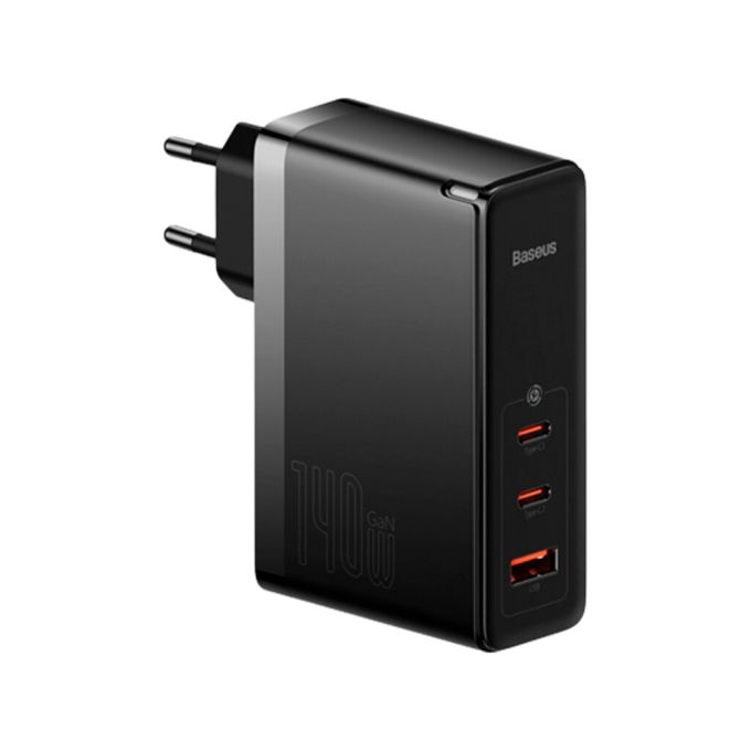 Мережевий зарядний пристрій Baseus GaN5 Pro 3 порта, USB + Type-C 140W Черный (CCGP100201)