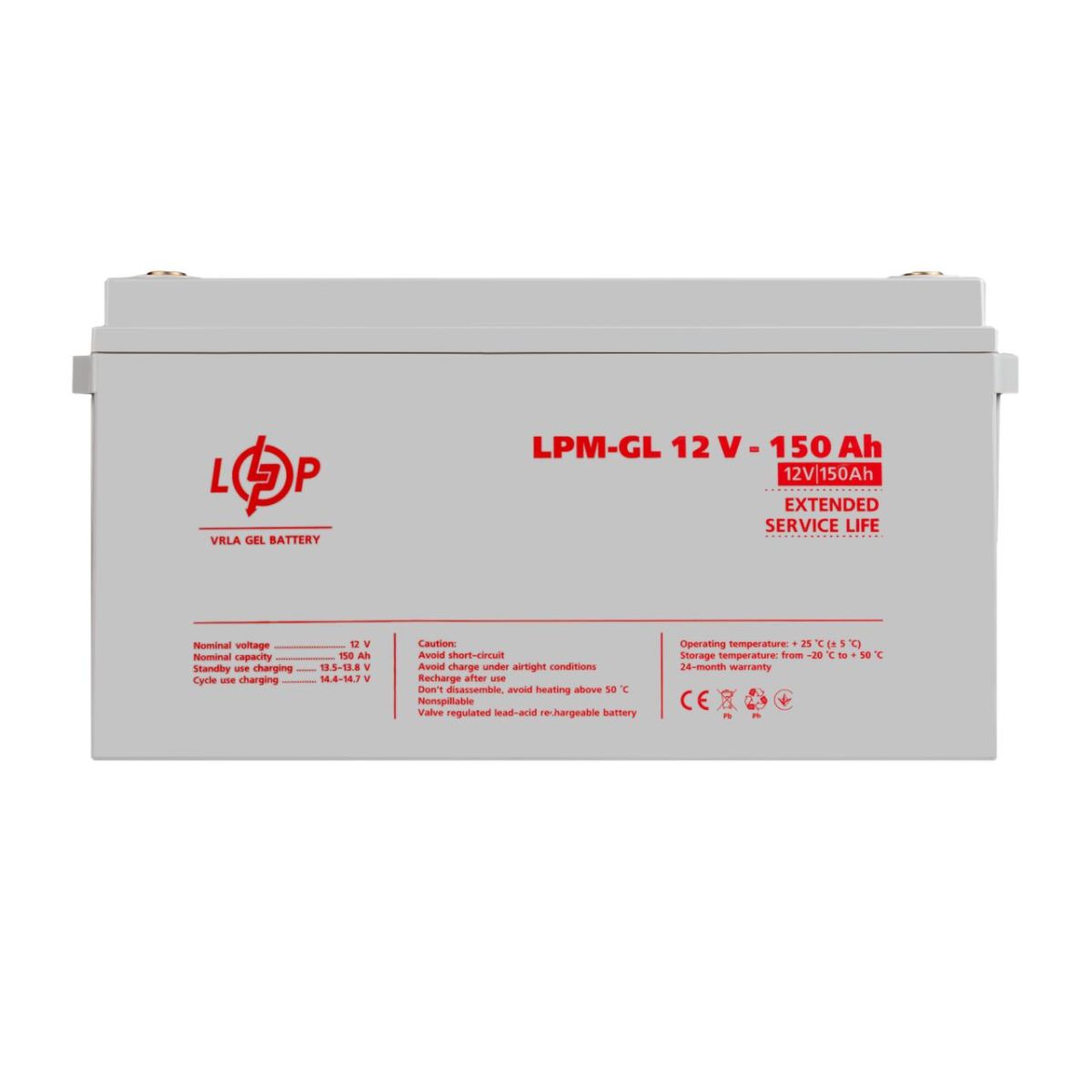 Акумулятор гелевий LPM-GL 12V - 150 Ah