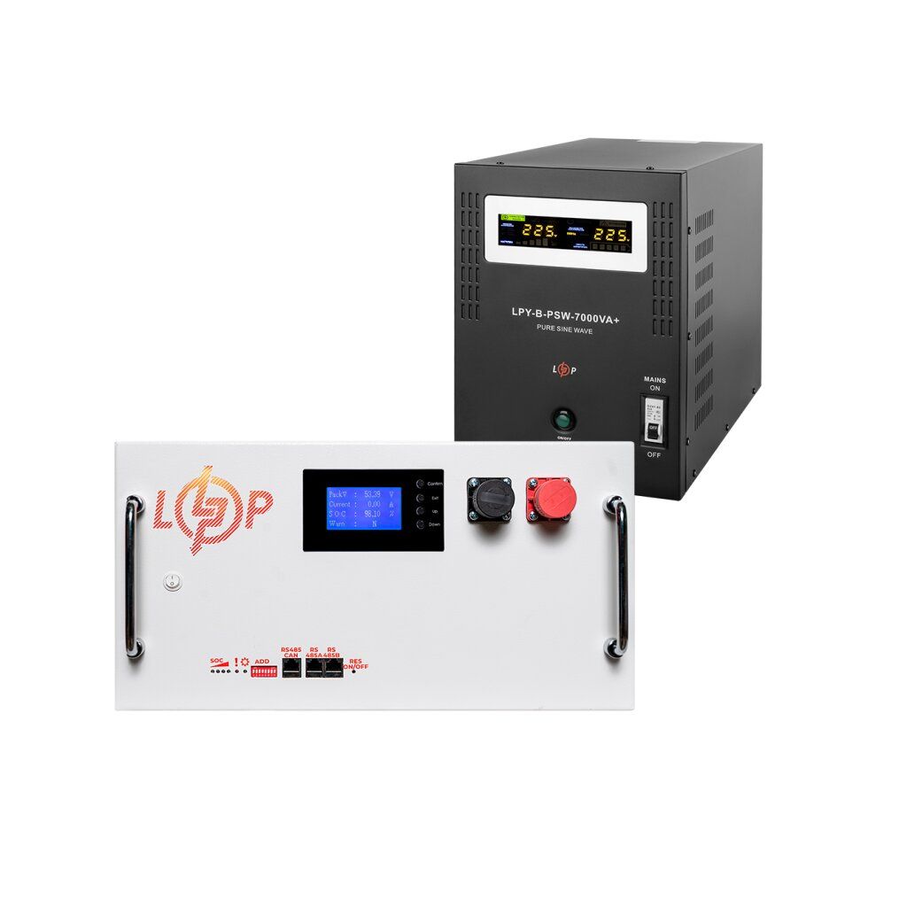 Комплект резервного живлення LogicPower B7000 + літієва (LiFePO4) батарея 16128 Ватт