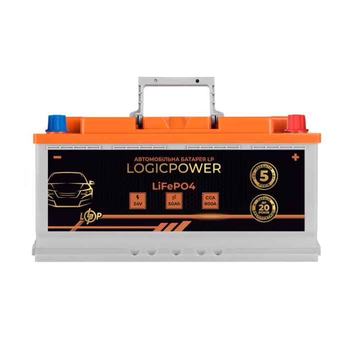 Автомобільний акумулятор літієвий LP LiFePO4 24V - 50 Ah (+ праворуч) BMS 800А