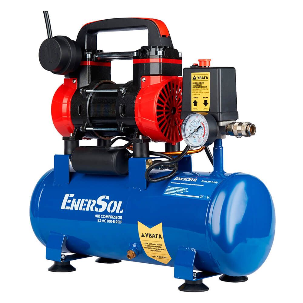 Компресор повітряний безмасляний EnerSol ES-AC100-8-2OF