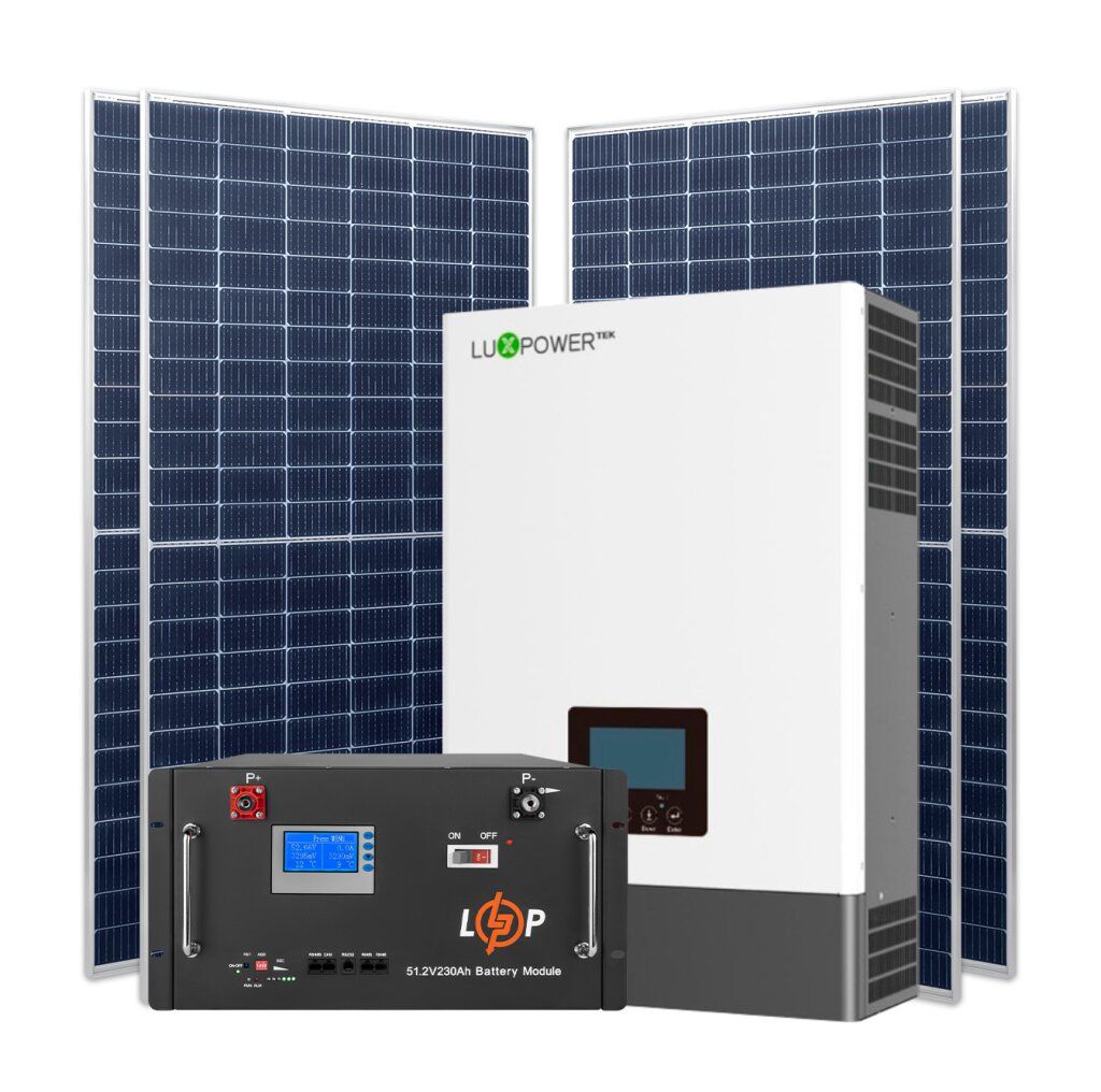 Комплект СЕС 6kW Luxpower АКБ 11.77kWh (літій) 230 Ah Преміум