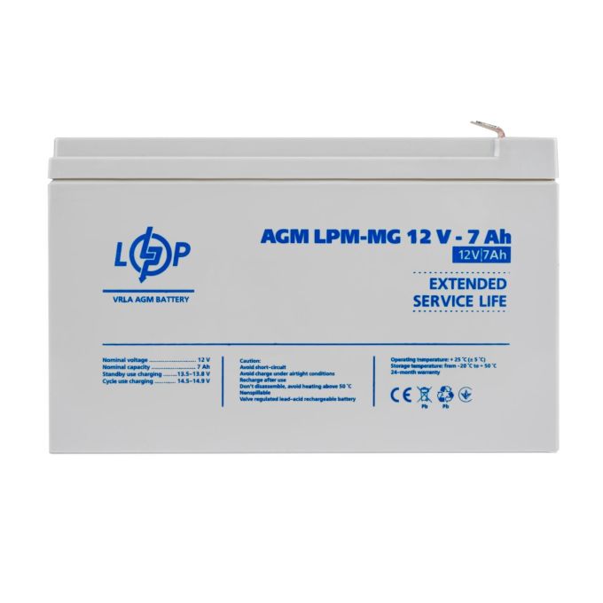 Акумулятор мультигелевий LPM-MG 12V - 7 Ah