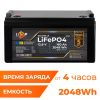 Акумулятор LP LiFePO4 12,8V - 160 Ah (2048Wh) (BMS 80A/40А) пластик для ДБЖ