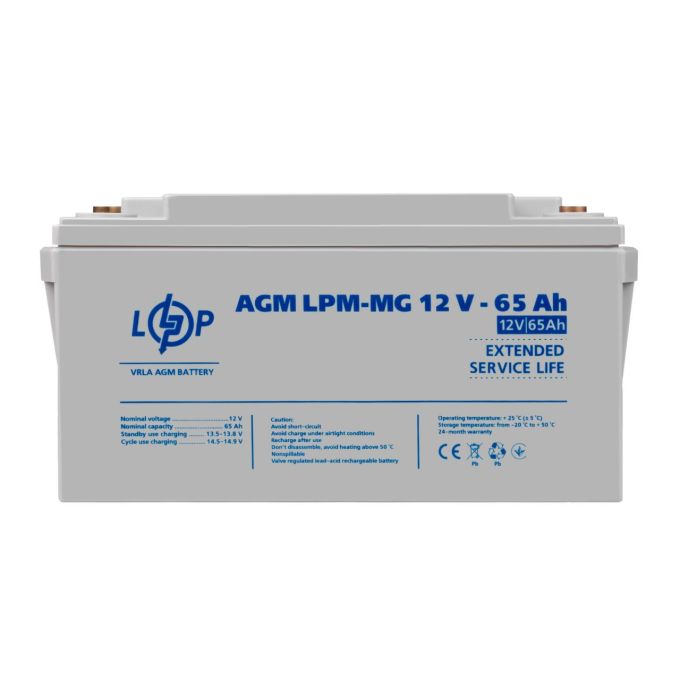 Акумулятор мультигелевий LPM-MG 12V - 65 Ah