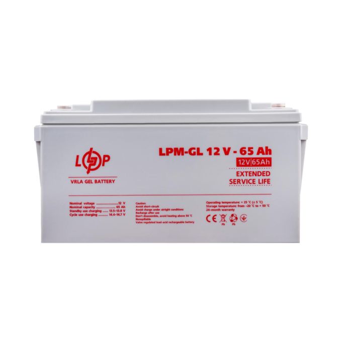 Акумулятор гелевий LPM-GL 12V - 65 Ah