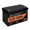 Акумулятор LP LiFePO4 12V (12,8V) - 100 Ah (1280Wh) (Smart BMS 100А) з BT пластик