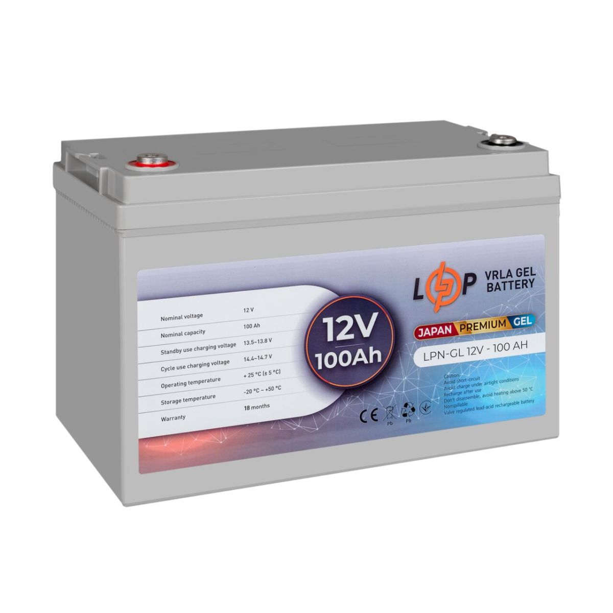 Акумулятор гелевий LPN-GL 12V - 100 Ah