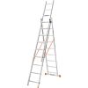 Драбина алюмінієва 3-х секційна BLUETOOLS (3х9 сходинок) (160-9006)
